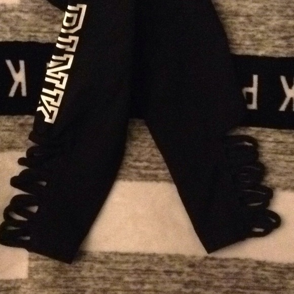 Victoria's Secret Black Logo Yoga pants - Picture 3 of 5